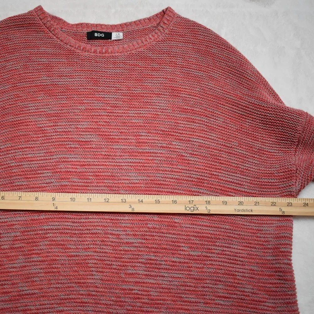 BDG Sweater Sz L Zoe Cable Knit Oversized Slouchy Boho Grunge Streetwear - Picture 13 of 15